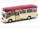 TOYOTA COASTER MINIBUS RED HONG KONG(KWUN TANG) 1-76 SCALE ATC65